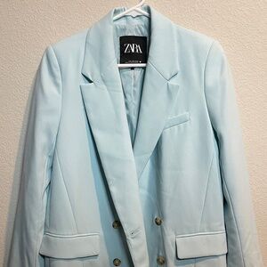 Zara Blazer Small Light Blue